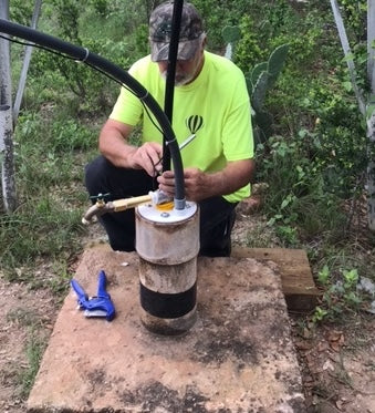 House well pump install