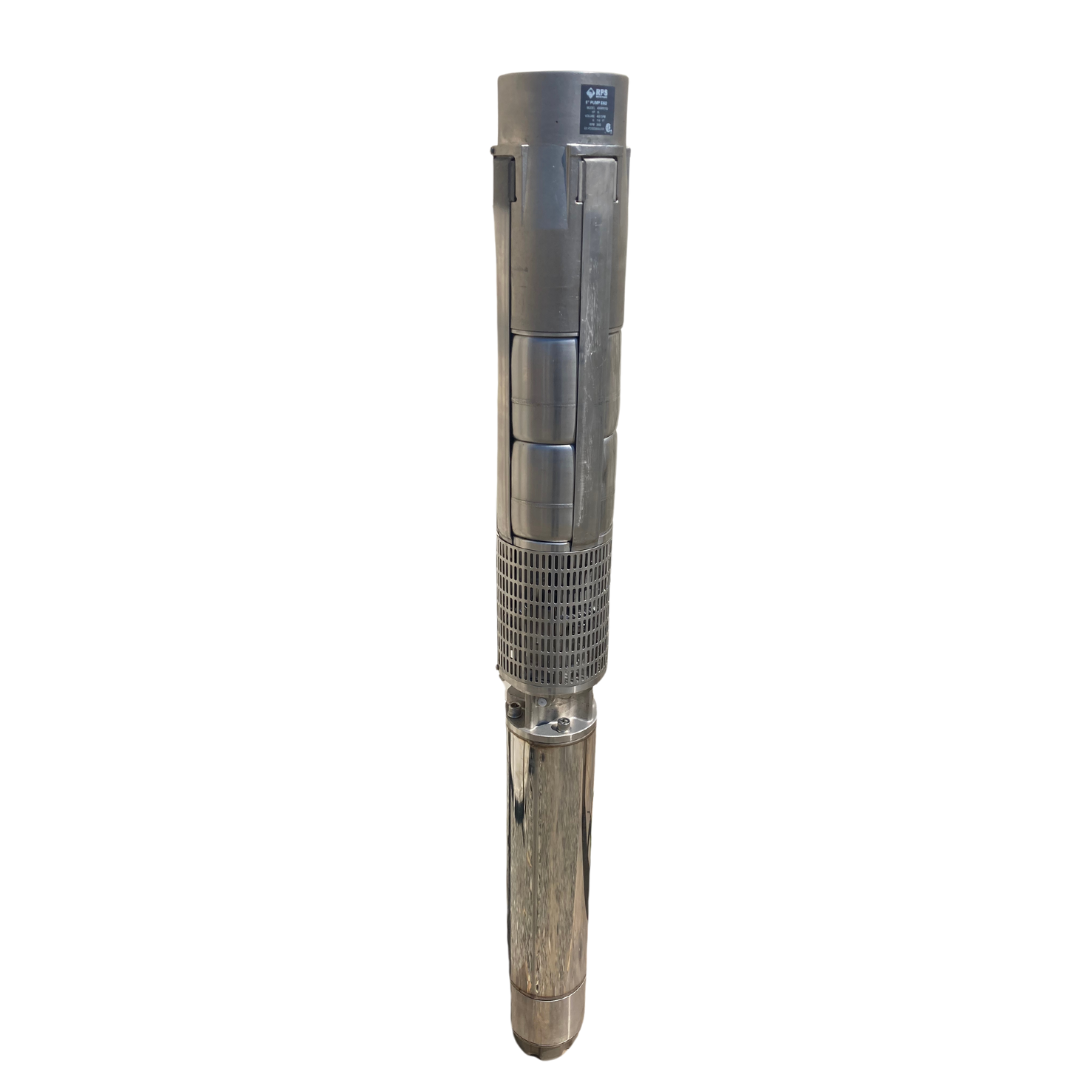 RPS 25HP 480V 400RPS250, Up to 225FT Head, 249 to 528GPM, Stainless Steel Submersible Pump End + Motor