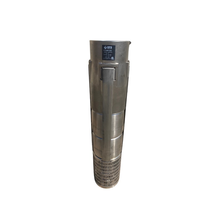 RPS 20HP 480V 400RPS200, Up to 200FT Head, 264 to 528GPM, Stainless Steel Submersible Pump End + Motor