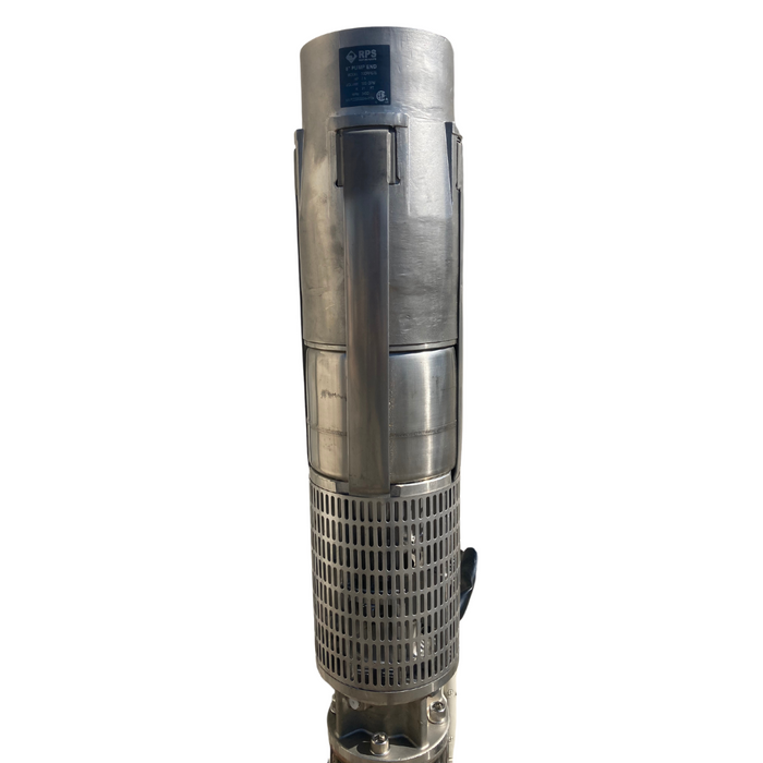 RPS 10HP 480V 500RPS100, Up to 80FT Head, 250 to 660GPM, Stainless Steel Submersible Pump End + Motor